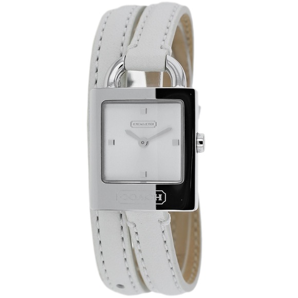 Coach Accessories - ⭐️HOST PICK⭐️COACH WHITE LEATHER WRAP WATCH